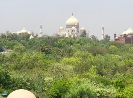 Agra view from Terrace, Hotel